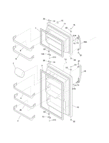Door parts for Kenmore Evaporative Cooler 565.61742 (56561742, 565 61742) from AppliancePartsPros.com