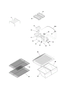 Shelves parts for Kenmore Refrigerator 253.6174401Z (2536174401Z, 253 6174401Z) from AppliancePartsPros.com