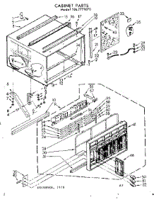 Cabinet Parts parts for Kenmore Heat Pump System 106.7771870 (1067771870, 106 7771870) from AppliancePartsPros.com