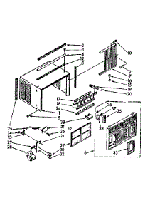 Cabinet Parts parts for Kenmore Heat Pump System 106.8760580 (1068760580, 106 8760580) from AppliancePartsPros.com