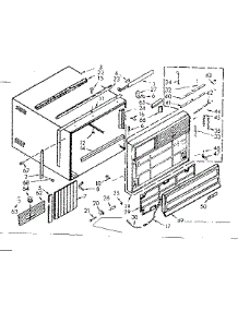 Cabinet Parts parts for Kenmore Heat Pump System 106.70280 (10670280, 106 70280) from AppliancePartsPros.com