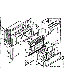Cabinet Parts parts for Kenmore Heat Pump System 106.67130 (10667130, 106 67130) from AppliancePartsPros.com
