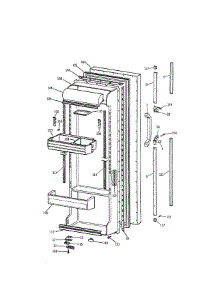 Fresh Food Door parts for Kenmore Refrigerator 363.9552714 (3639552714, 363 9552714) from AppliancePartsPros.com