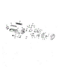 Icemaker Wr30x0318 parts for Kenmore Refrigerator 363.9552724 (3639552724, 363 9552724) from AppliancePartsPros.com
