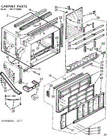 Cabinet Parts parts for Kenmore Heat Pump System 106.7772992 (1067772992, 106 7772992) from AppliancePartsPros.com