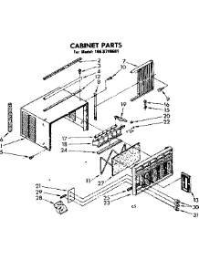 Cabinet Parts parts for Kenmore Heat Pump System 106.8710681 (1068710681, 106 8710681) from AppliancePartsPros.com