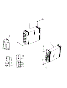 Unit Parts parts for Kenmore Heat Pump System 253.8751291 (2538751291, 253 8751291) from AppliancePartsPros.com
