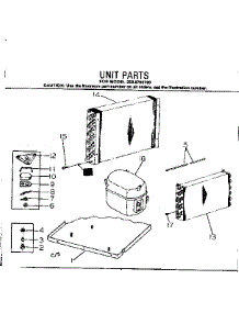 Unit Parts parts for Kenmore Heat Pump System 253.8700780 (2538700780, 253 8700780) from AppliancePartsPros.com