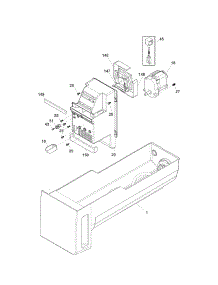 Ice Container parts for Kenmore Refrigerator 253.70319211 (25370319211, 253 70319211) from AppliancePartsPros.com