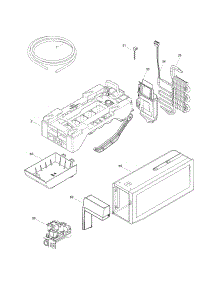 Ice Maker parts for Kenmore Refrigerator 253.70319211 (25370319211, 253 70319211) from AppliancePartsPros.com
