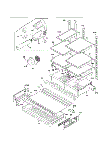 Shelves parts for Kenmore Refrigerator 253.70319211 (25370319211, 253 70319211) from AppliancePartsPros.com