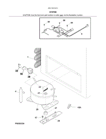 System parts for Kenmore Freestanding Freezer 253.12512411 (25312512411, 253 12512411) from AppliancePartsPros.com