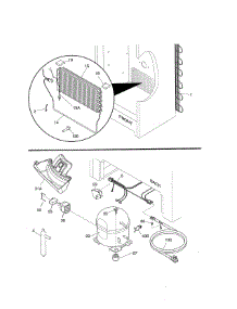 System parts for Kenmore Freestanding Freezer 253.28732C2 (25328732C2, 253 28732C2) from AppliancePartsPros.com