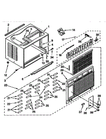 Cabinet Parts parts for Kenmore Heat Pump System 106.9741810 (1069741810, 106 9741810) from AppliancePartsPros.com