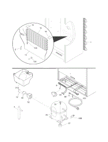 System parts for Kenmore Freestanding Freezer 253.28262806 (25328262806, 253 28262806) from AppliancePartsPros.com