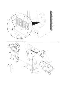System parts for Kenmore Freestanding Freezer 253.28732C0 (25328732C0, 253 28732C0) from AppliancePartsPros.com