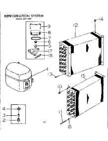 Refrigeration System parts for Kenmore Heat Pump System 253.71425 (25371425, 253 71425) from AppliancePartsPros.com