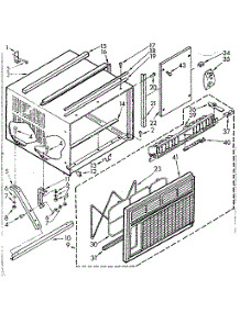 Cabinet Parts parts for Kenmore Heat Pump System 106.73640 (10673640, 106 73640) from AppliancePartsPros.com