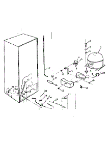 Unit parts for Kenmore Freestanding Freezer 757.6227150 (7576227150, 757 6227150) from AppliancePartsPros.com
