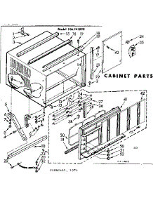Cabinet Parts parts for Kenmore Heat Pump System 106.741890 (106741890, 106 741890) from AppliancePartsPros.com