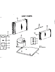 Unit Parts parts for Kenmore Heat Pump System 253.7791411 (2537791411, 253 7791411) from AppliancePartsPros.com