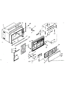 Cabinet Parts parts for Kenmore Heat Pump System 106.68131 (10668131, 106 68131) from AppliancePartsPros.com
