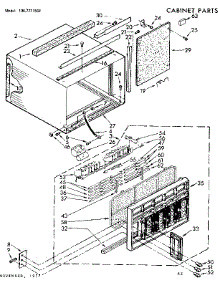 Cabinet Parts parts for Kenmore Heat Pump System 106.7771592 (1067771592, 106 7771592) from AppliancePartsPros.com