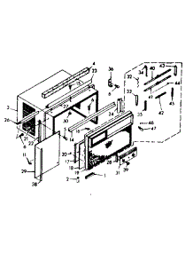 Cabinet Parts parts for Kenmore Heat Pump System 106.68270 (10668270, 106 68270) from AppliancePartsPros.com