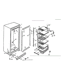 Unit Parts parts for Kenmore Freestanding Freezer 757.625920 (757625920, 757 625920) from AppliancePartsPros.com
