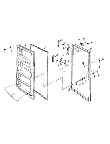 Door Parts parts for Kenmore Freestanding Freezer 757.628920 (757628920, 757 628920) from AppliancePartsPros.com