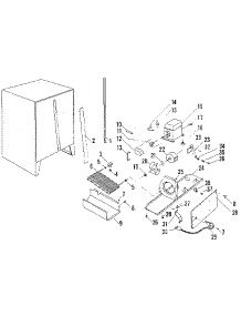 Freezer Unit parts for Kenmore Freestanding Freezer 575.628030 (575628030, 575 628030) from AppliancePartsPros.com