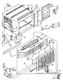 Cabinet parts for Kenmore Heat Pump System 106.8782070 (1068782070, 106 8782070) from AppliancePartsPros.com