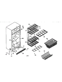 Freezer Cabinet parts for Kenmore Freestanding Freezer 757.29313690 (75729313690, 757 29313690) from AppliancePartsPros.com