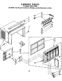 Cabinet Parts parts for Kenmore Heat Pump System 106.8710560 (1068710560, 106 8710560) from AppliancePartsPros.com