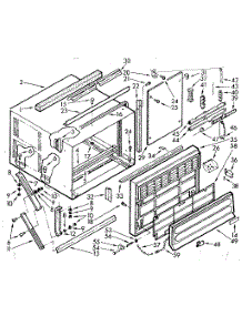 Cabinet Parts parts for Kenmore Heat Pump System 106.71800 (10671800, 106 71800) from AppliancePartsPros.com