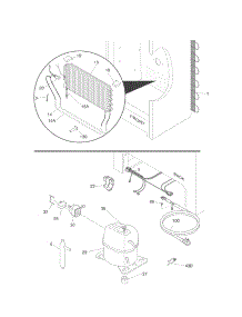 System parts for Kenmore Refrigerator 253.60722012 (25360722012, 253 60722012) from AppliancePartsPros.com