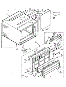 Cabinet Parts parts for Kenmore Heat Pump System 106.73280 (10673280, 106 73280) from AppliancePartsPros.com