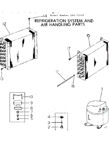 Refrigeration System & Air Handling Parts parts for Kenmore Heat Pump System 253.72460 (25372460, 253 72460) from AppliancePartsPros.com