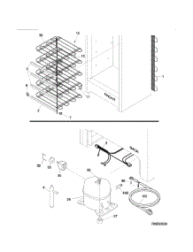 System parts for Kenmore Freestanding Freezer 253.21042410 (25321042410, 253 21042410) from AppliancePartsPros.com