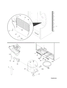 System parts for Kenmore Freestanding Freezer 253.280528014 (253280528014, 253 280528014) from AppliancePartsPros.com