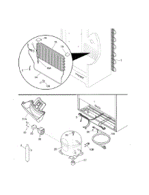System parts for Kenmore Freestanding Freezer 253.280528015 (253280528015, 253 280528015) from AppliancePartsPros.com