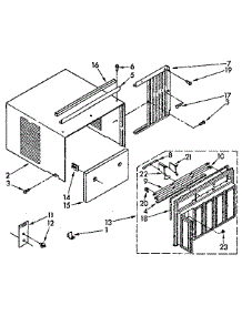 Cabinet Parts parts for Kenmore Heat Pump System 584.8730550 (5848730550, 584 8730550) from AppliancePartsPros.com