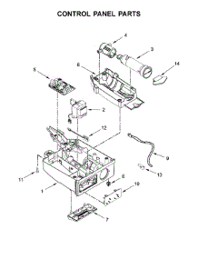 Control Panel Parts parts for Kenmore Freestanding Ice Maker 106.89599101 (10689599101, 106 89599101) from AppliancePartsPros.com