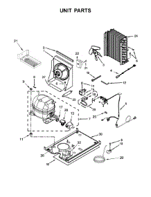 Unit Parts parts for Kenmore Freestanding Ice Maker 106.89593101 (10689593101, 106 89593101) from AppliancePartsPros.com