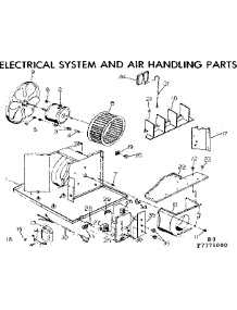 Electrical System And Air Handling Parts parts for Kenmore Heat Pump System 253.7771000 (2537771000, 253 7771000) from AppliancePartsPros.com