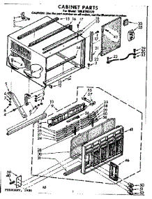 Cabinet Parts parts for Kenmore Heat Pump System 106.8702170 (1068702170, 106 8702170) from AppliancePartsPros.com