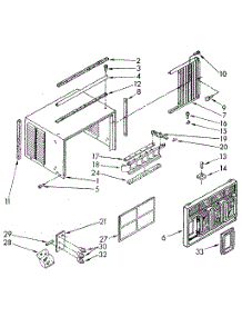 Cabinet parts for Kenmore Heat Pump System 106.8760554 (1068760554, 106 8760554) from AppliancePartsPros.com