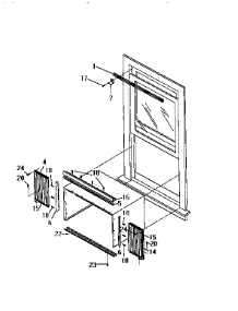Window Mounting Kit parts for Kenmore Heat Pump System 253.9750555 (2539750555, 253 9750555) from AppliancePartsPros.com