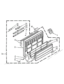 Cabinet Front Parts parts for Kenmore Heat Pump System 106.73510 (10673510, 106 73510) from AppliancePartsPros.com