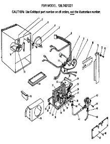 Unit Parts parts for Kenmore Freestanding Ice Maker 126.7421221 (1267421221, 126 7421221) from AppliancePartsPros.com